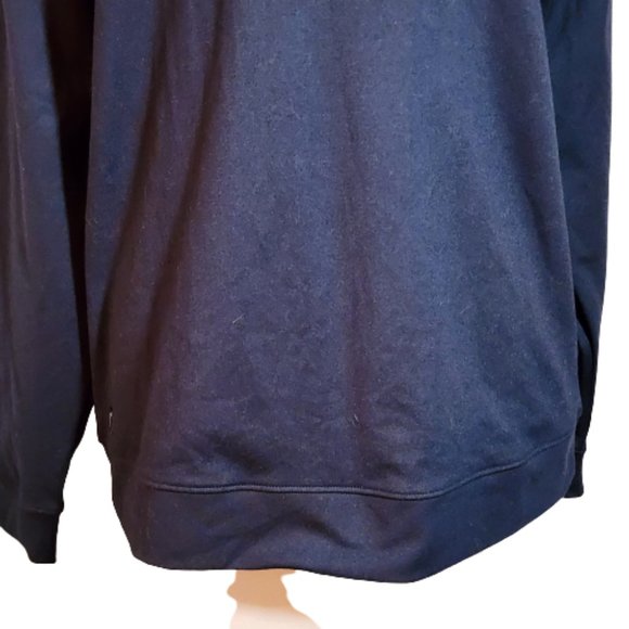 New Zyia Active Mens Navy 1/4 Zip Pullover Shirt Size Medium - Picture 3 of 8